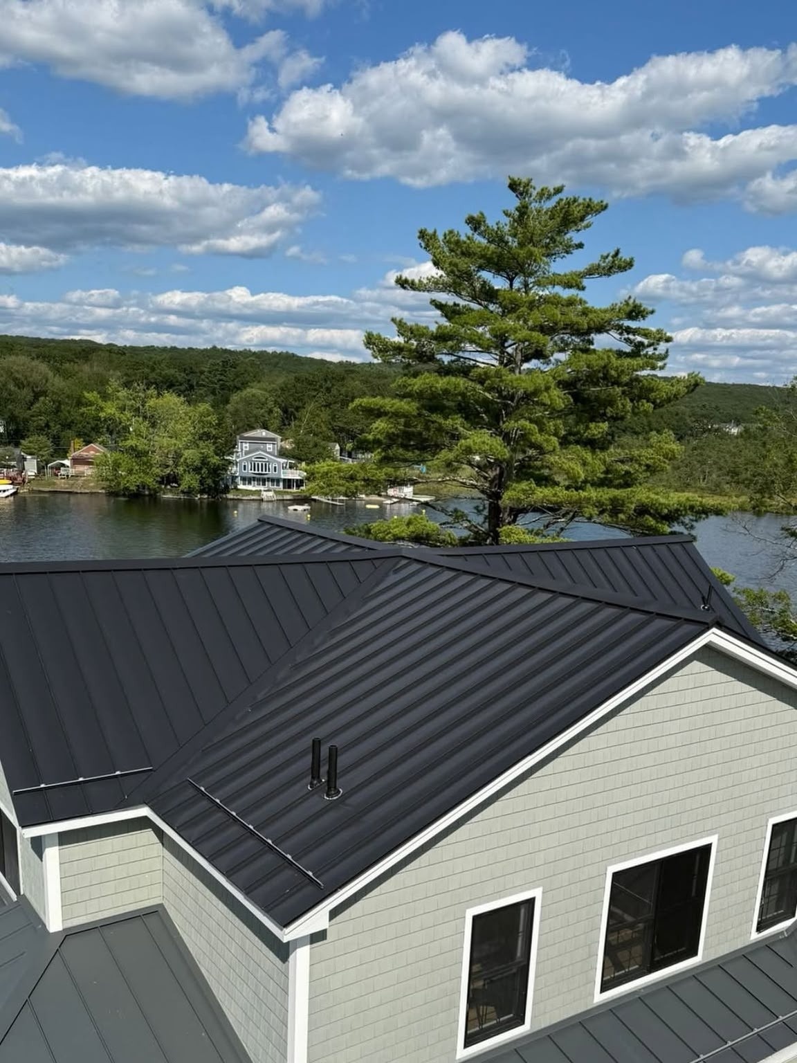 Standing Seam Coastal Home Roof