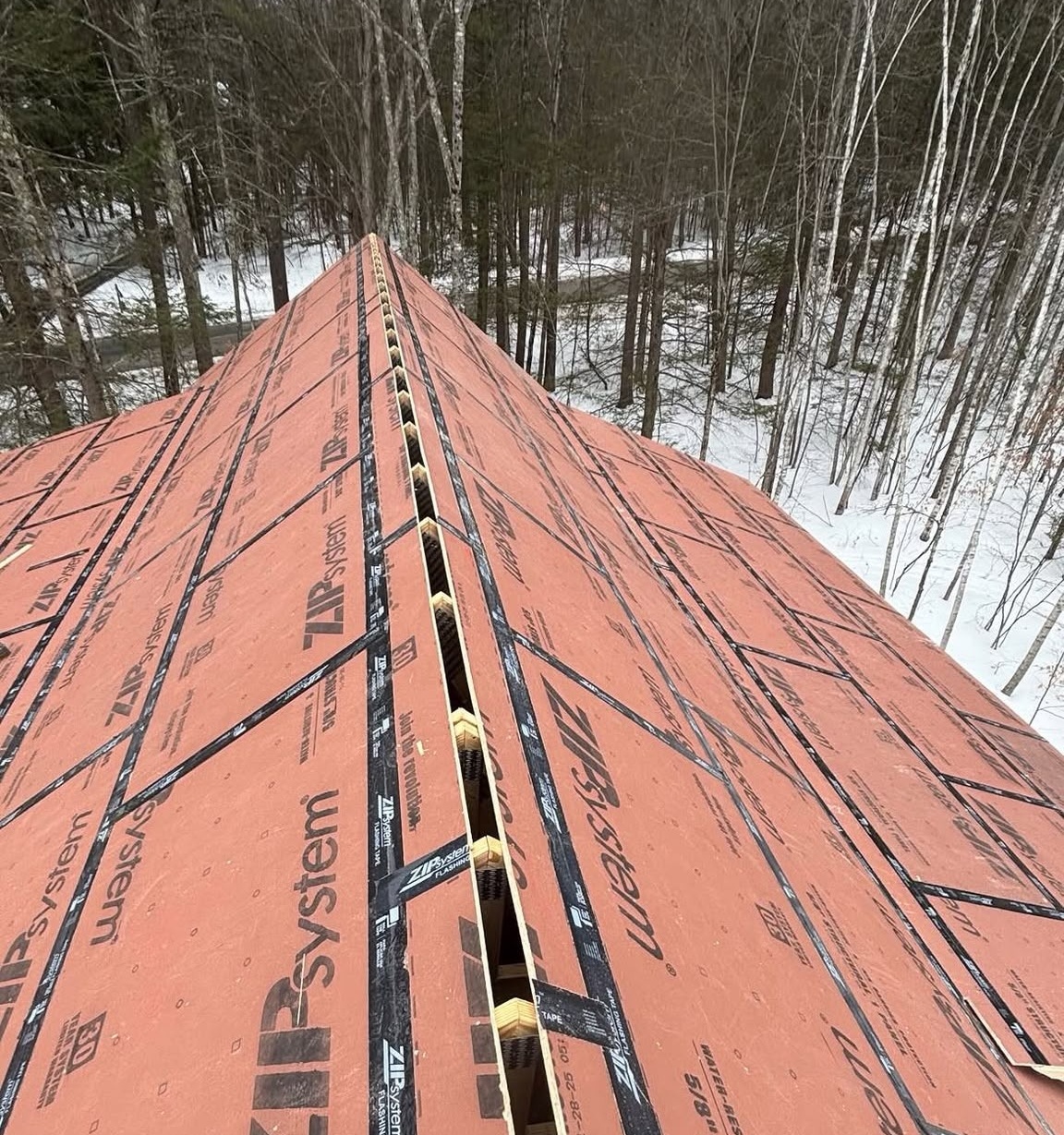 ZIP Sheathing Roof Frame Setup